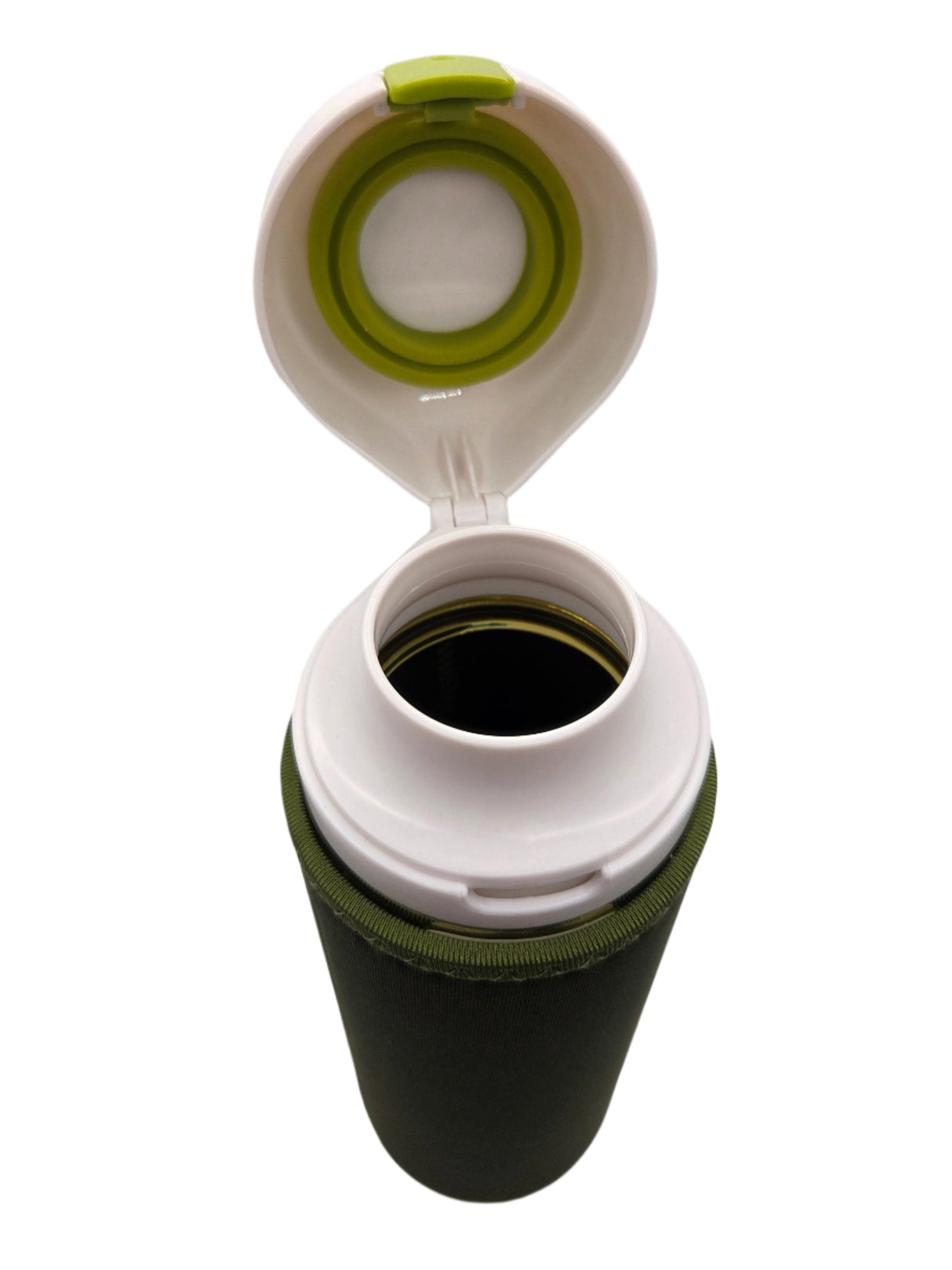 Water Bottle with Neoprene Sleeve Green 700ml