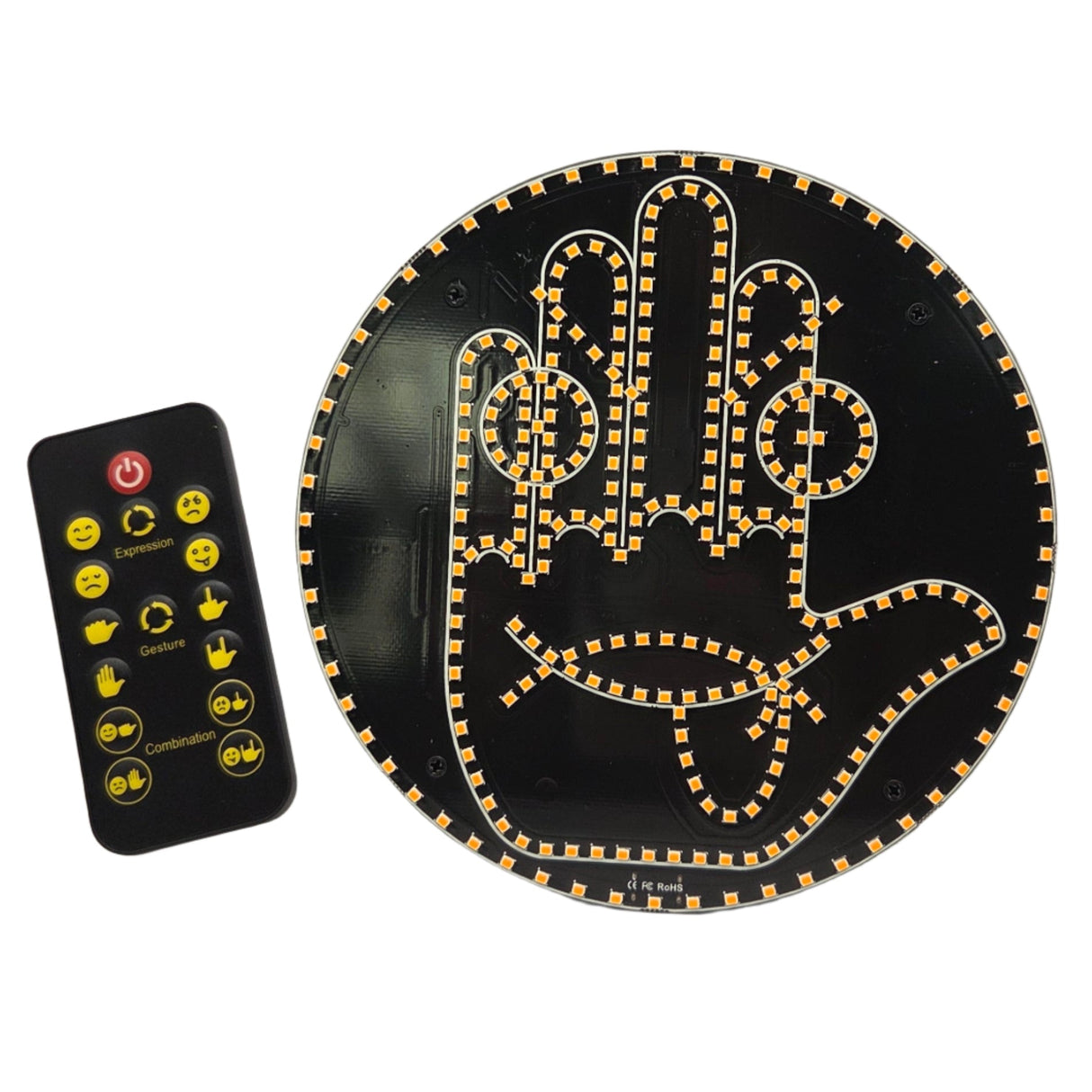 LED Message Display with Remote – Fun Faces & Gestures