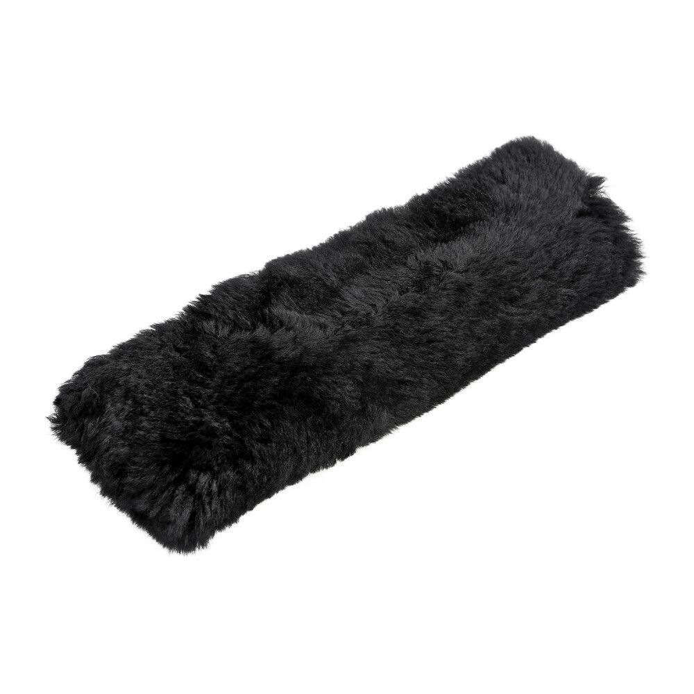 Black Sheepskin Seat Belt Cushion