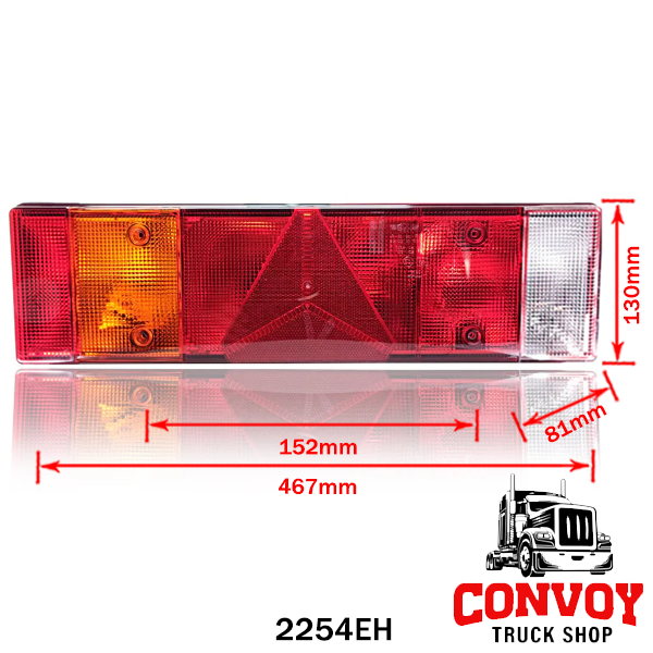 7-Chamber Universal Triangular Prism Tail Light