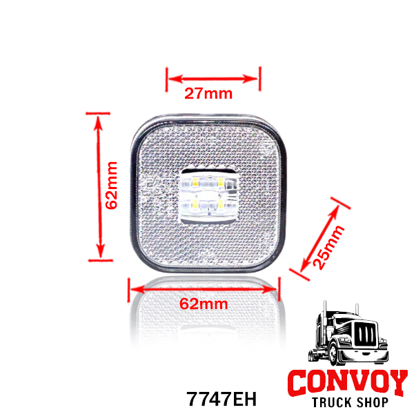 Square LED Position Lamp