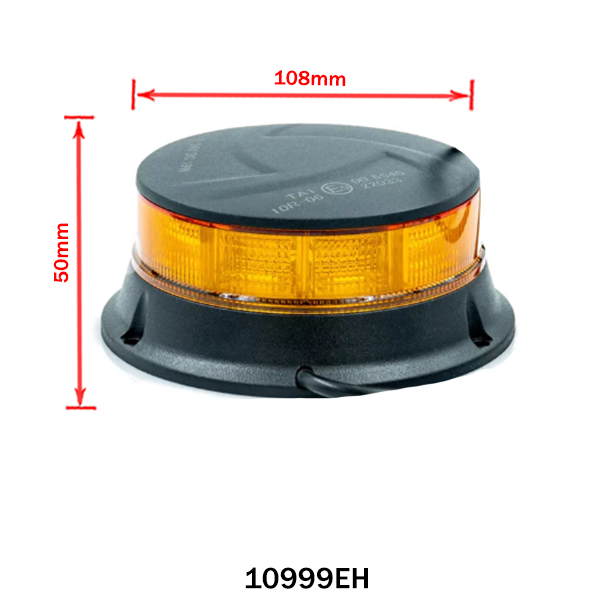 Yellow Flashing Warning Light BLACK EDITION