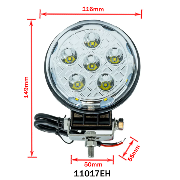 Round LED Work Light – Combo Beam