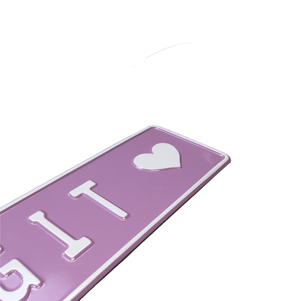 Custom Embossed Nameplate