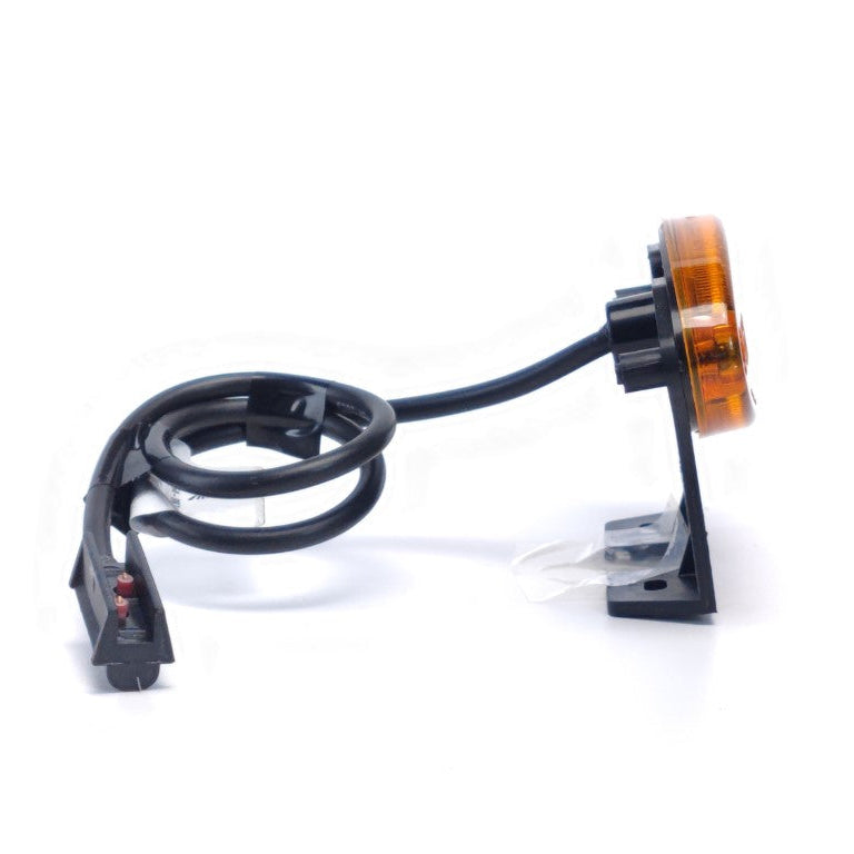 LED pozicijska luč Flatpoint II ovalna rumena s pritrditvijo Aspöck