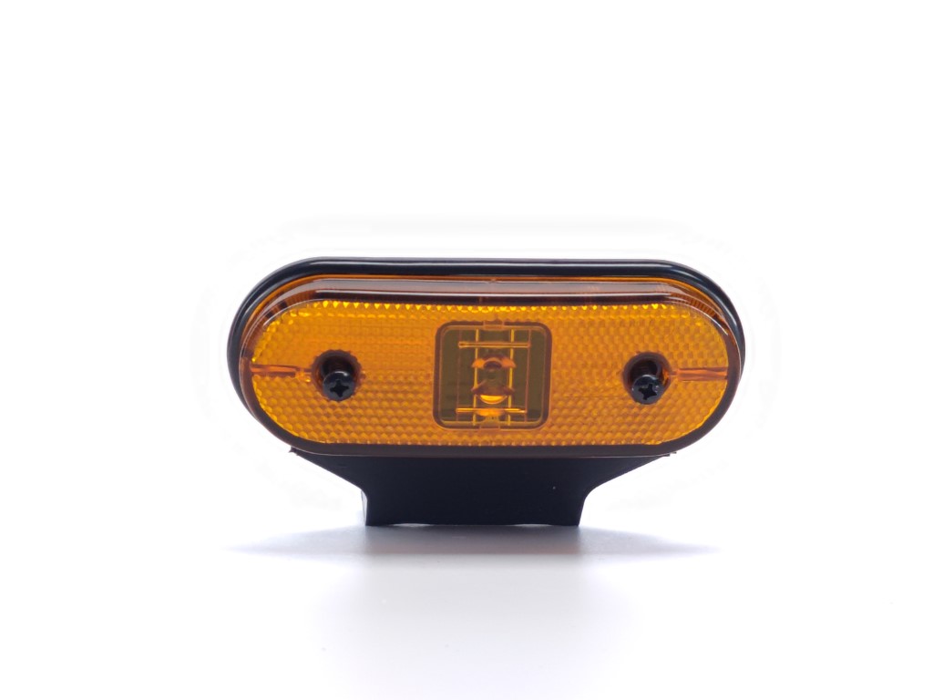 Aspöck Unipoint LED Position Lamp Amber with 45° Bracket