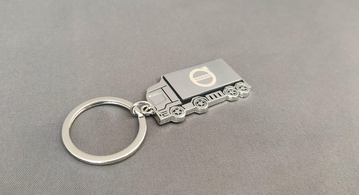 Truck Keychain with Engraved Logo