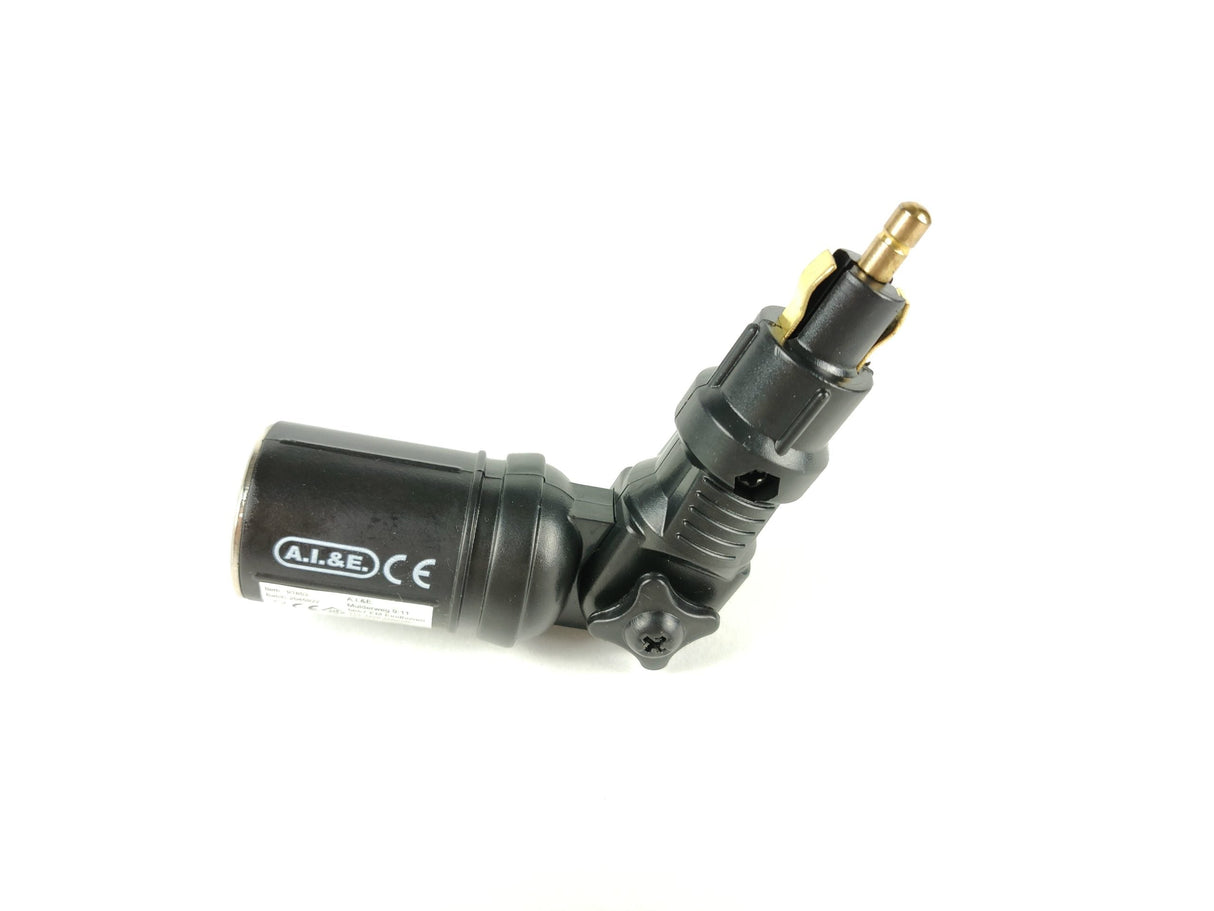 Flexible Steck Plug to Standard Cigarette Lighter Adapter - DIN Converter