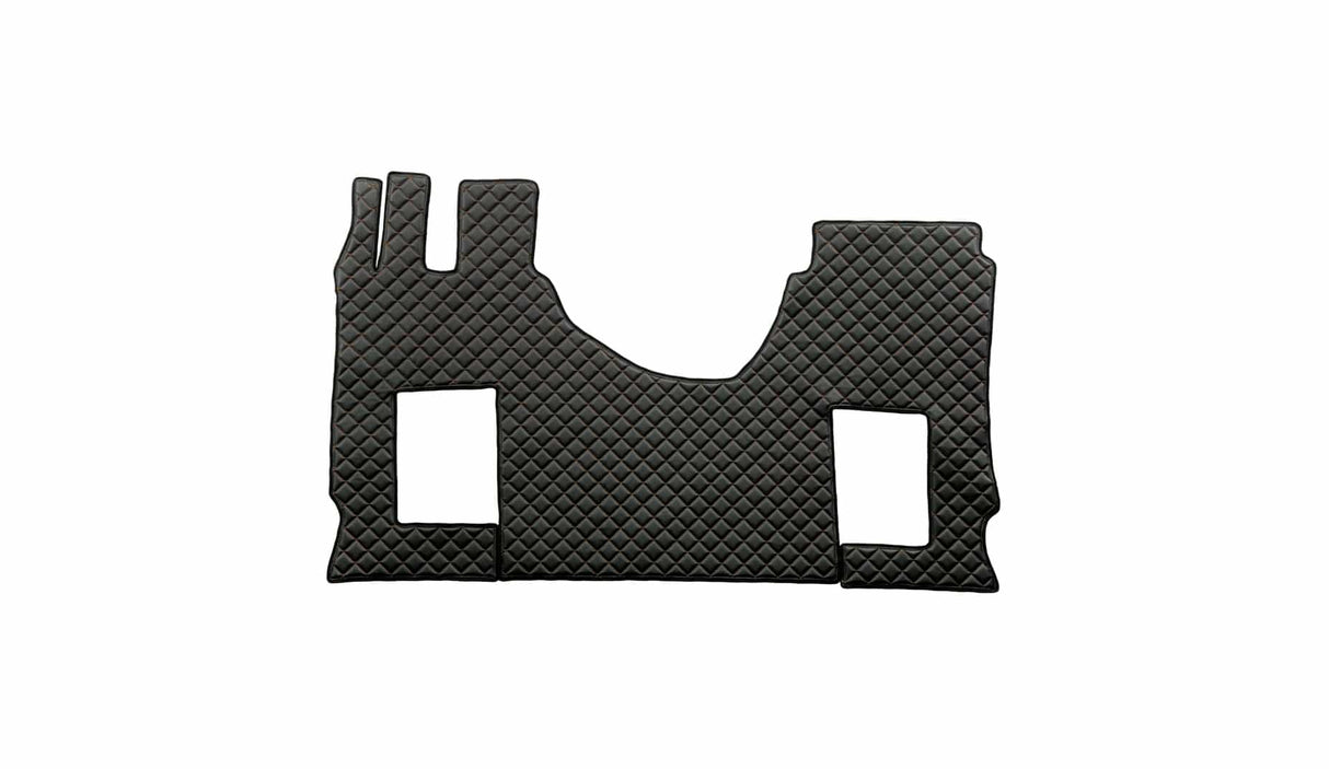 Quilted Faux Leather Floor Mat for Mercedes-Benz Actros MP4 – Fixed Passenger Seat