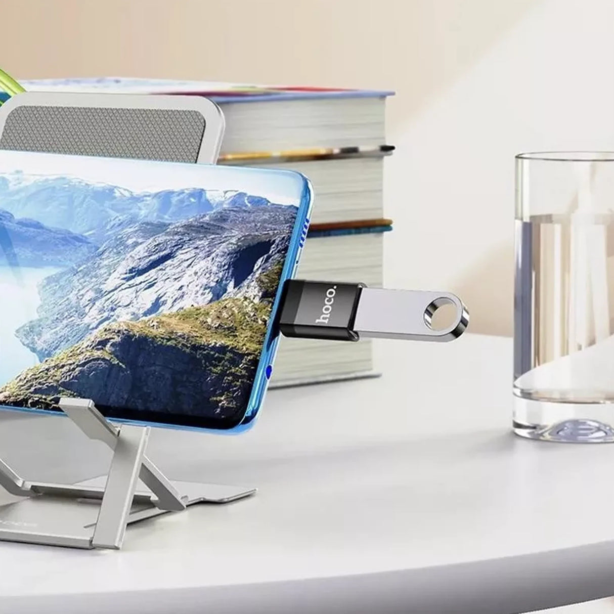 Adaptador USB Type-C macho a USB 3.0 hembra HOCO UA17 - Negro