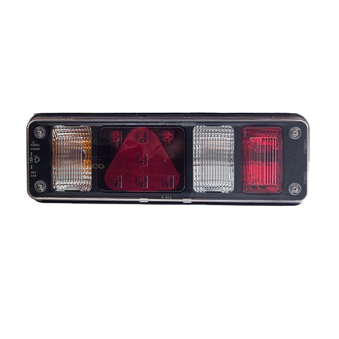 7-Chamber LED Rear Lamp with Triangular Reflector for Krone