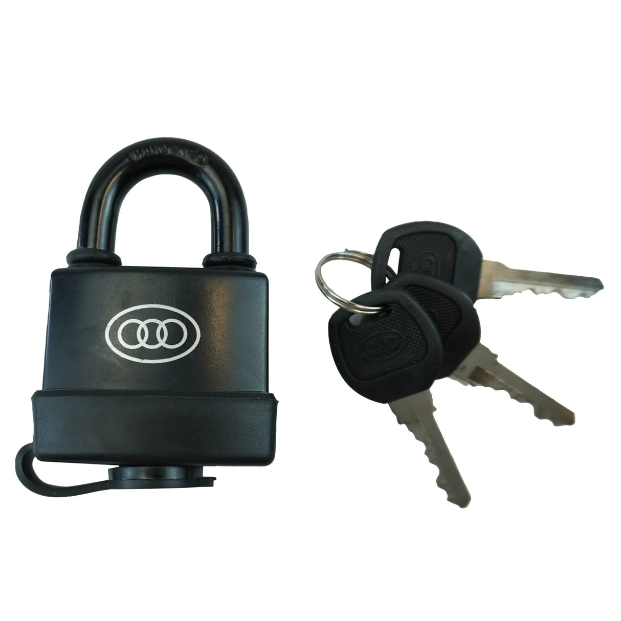 Waterproof Security Padlock – Black, with 3 Keys