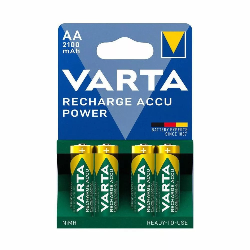 VARTA AA Rechargeable Batteries 2100mAh – Pack of 4
