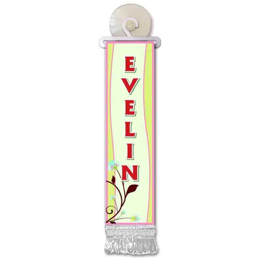 Mini zastavica s imenom za staklo – A-E