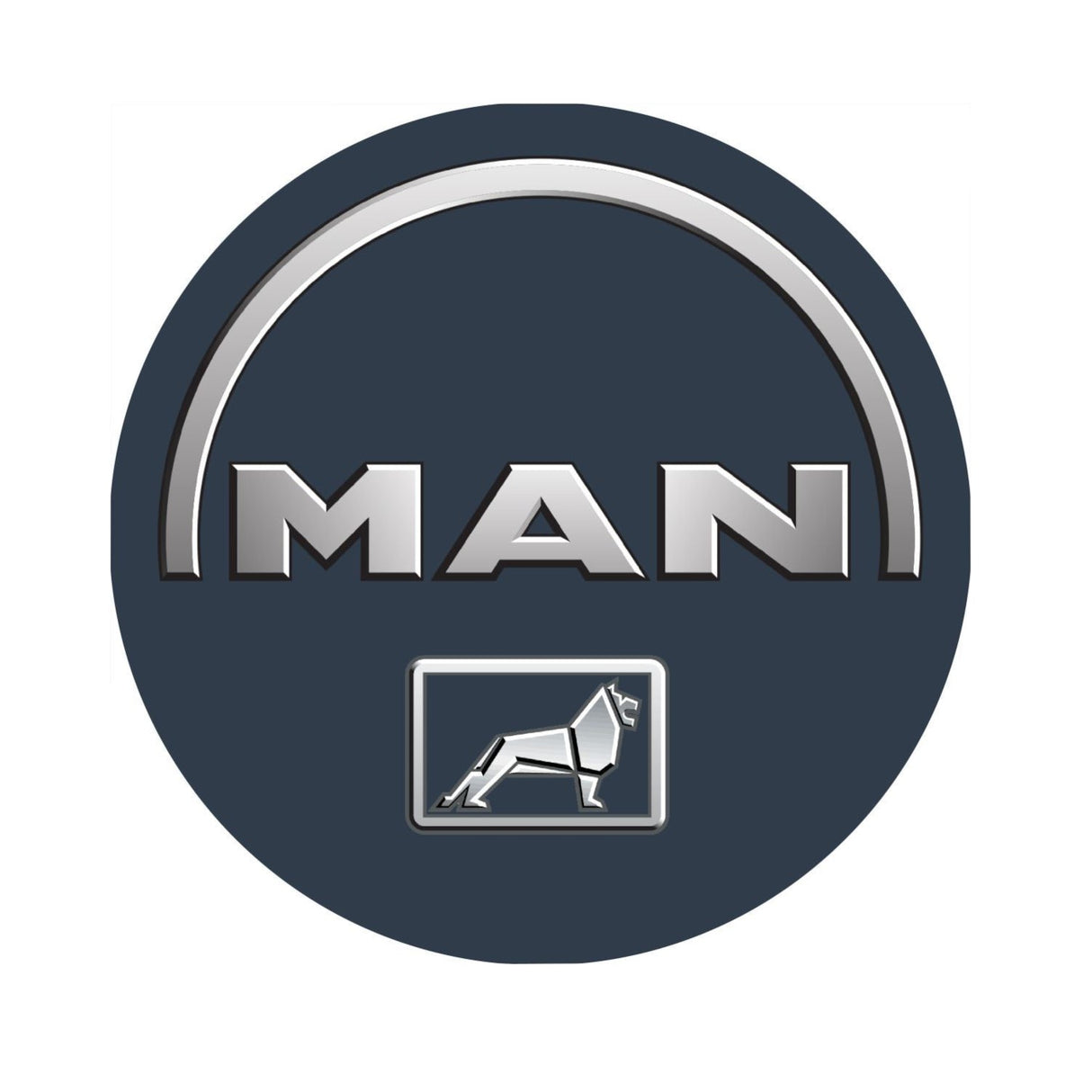 MAN Logo Round Sticker 22cm