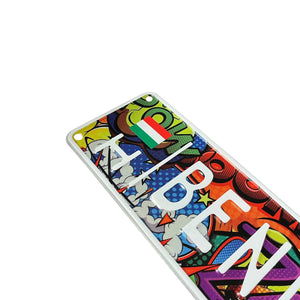 Custom Embossed Nameplate