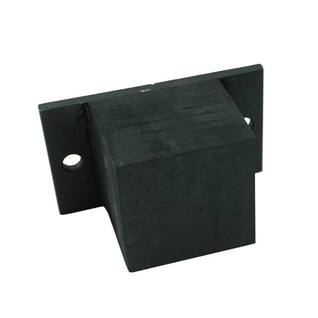 Rubber Bumper for Trailer with Square Metal Plate and Pre-Drilled Holes