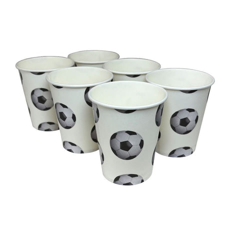 Soccer Ball Party Cups Set of 6 – 266ml