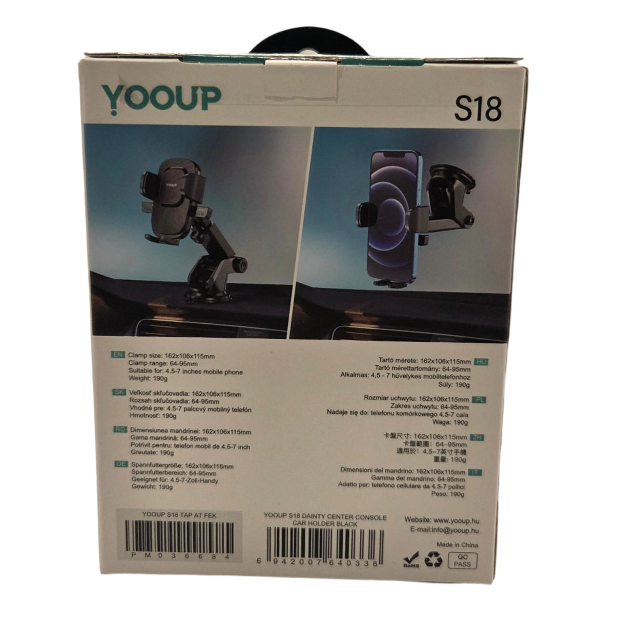 S18 Suction Cup Car Phone Holder