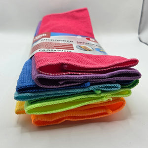 Microfiber Cleaning Cloths, Colorful, 8-Pack, 30 x 30 cm