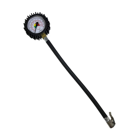 Tire Pressure Gauge with Hose, Up to 12 Bar