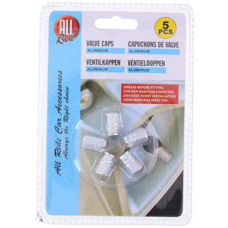 Aluminum Valve Cap Set – 5 Pieces