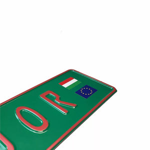 Custom Embossed Nameplate