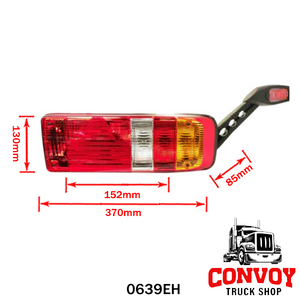 5-Chamber Rear Lamp with Triangle Reflector for Krone Trailers by TangDe