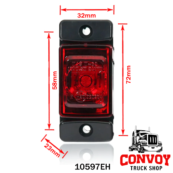 Compact LED Position Light with Side Mount