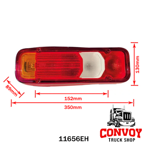 Rear Tail Light Lens for Iveco Daily (from 2021) Left or Right