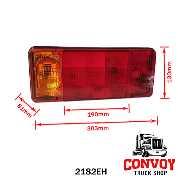Rear Lamp for Iveco – Small, Without Connector