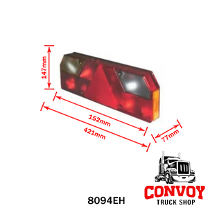 Rear Lamp Lens for Kögel and Krone Trailers – Angled Corner