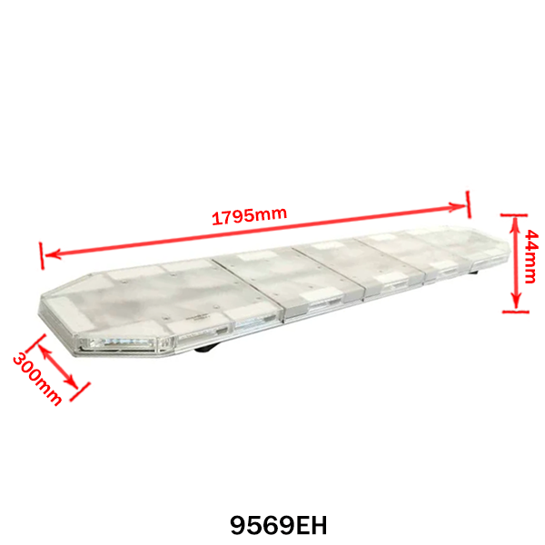 Amber LED Warning Light Bar with Controller