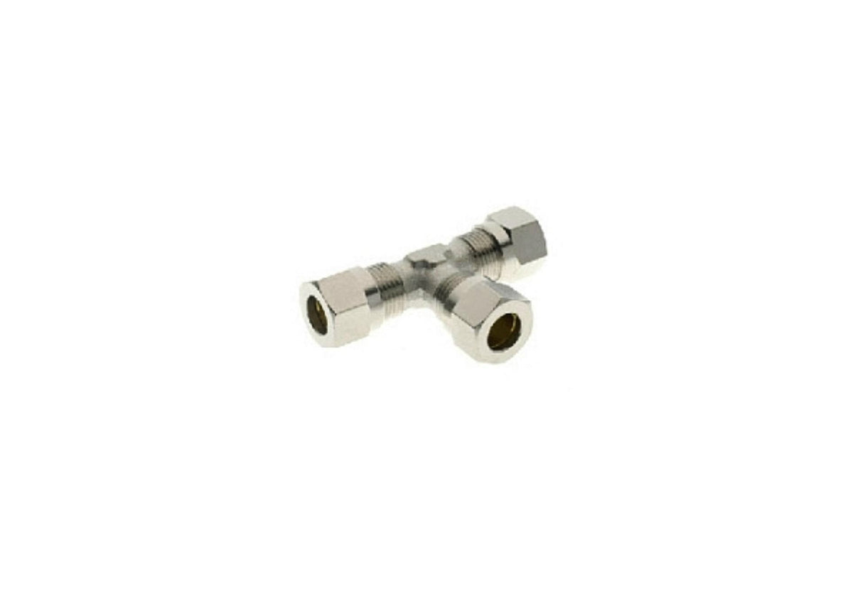 Threaded Nut Tube Connector T-Fitting Quick Coupler 6-12 mm