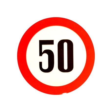 Reflective Speed Limit Sticker - 19cm