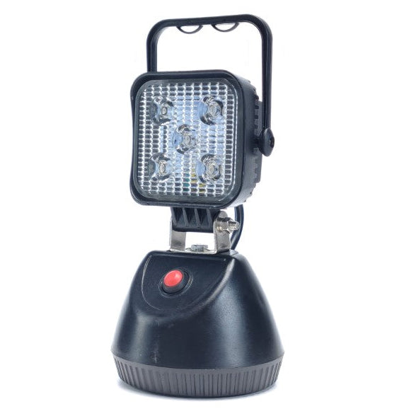 Rechargeable Magnetic LED Work Light, Square, 12/24V