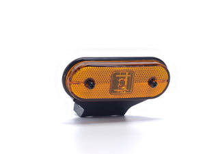 Aspöck Unipoint LED Position Lamp Amber with 45° Bracket