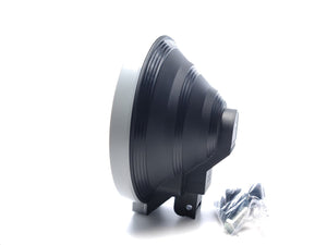 Round High Beam Spotlight with Blue Lens – 223mm