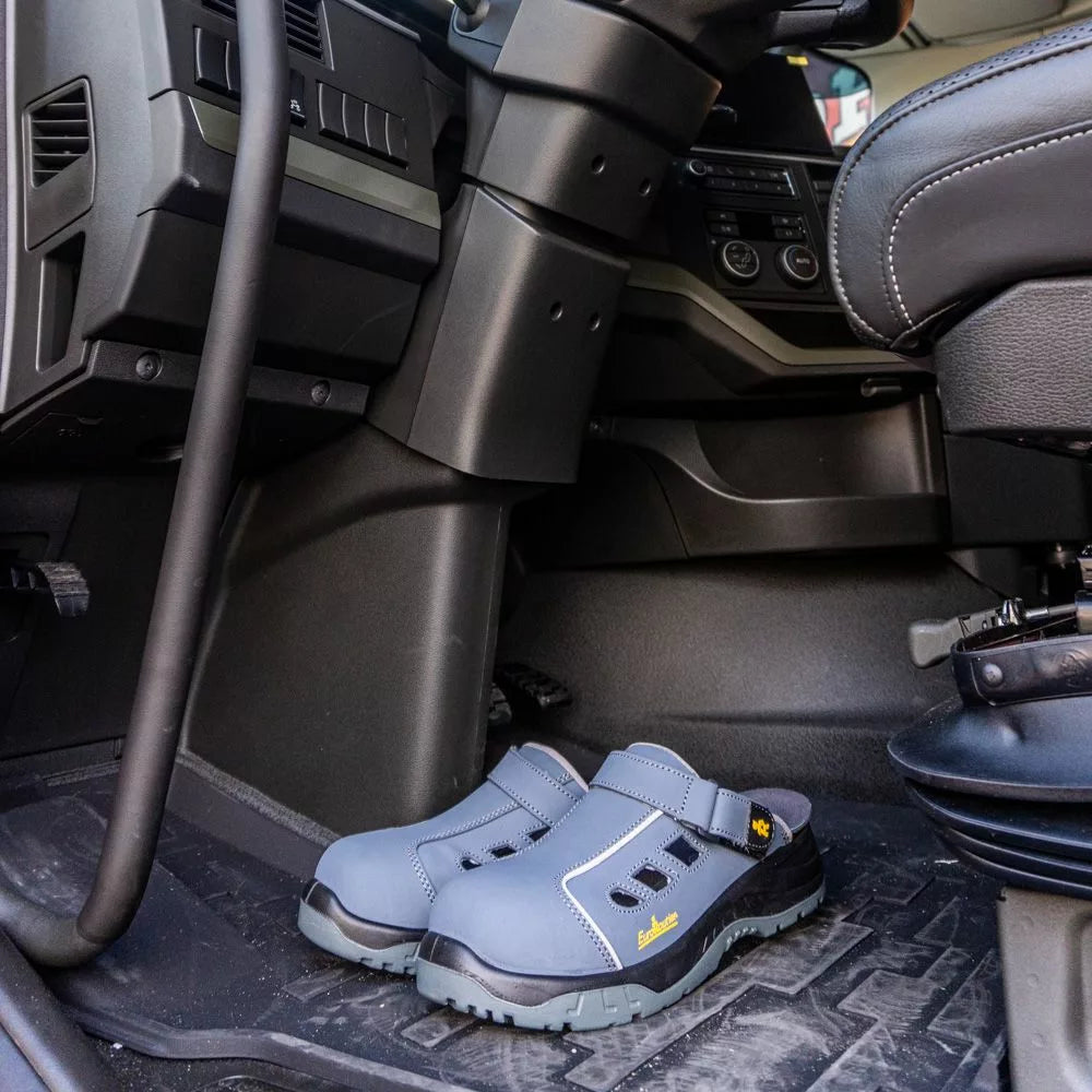 EuroRoutier Avio Steel Toe Safety Clogs for Truck Drivers (Sizes 39-47)