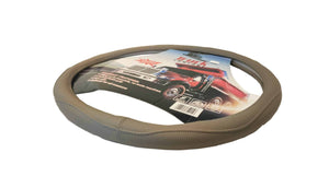 Stitched Leather-Look Steering Wheel Cover