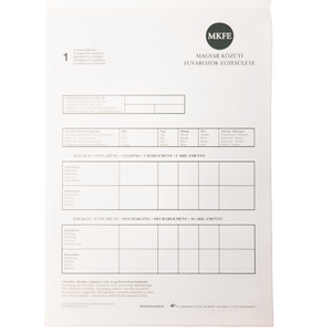 Driver Logbook for Road Transport