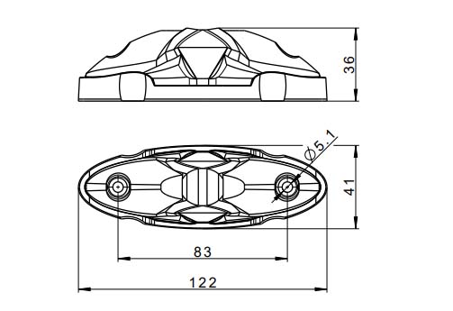 LED Position Lamp Red-White