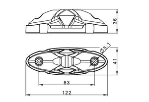 LED Position Lamp Red-White