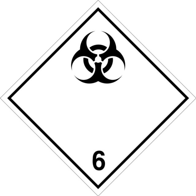 ADR Numbered Hazard Label Sticker