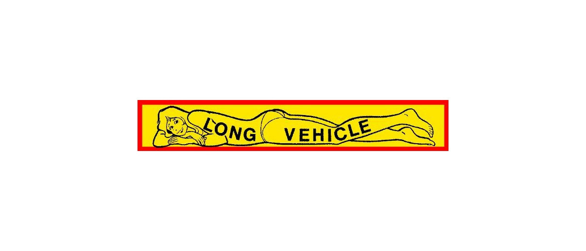 Long Vehicle Sticker with Woman Graphic – 67 x 10 cm