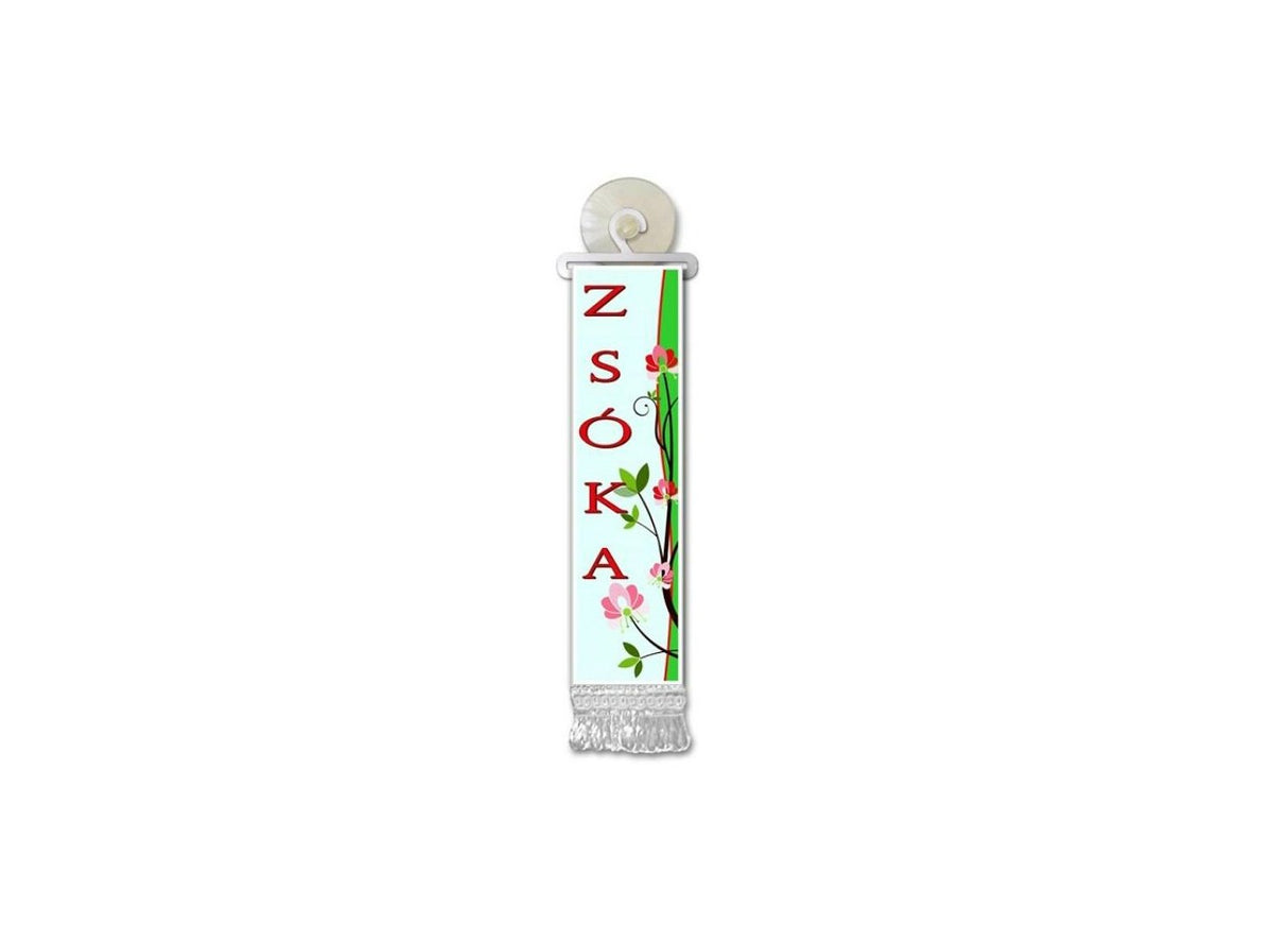 Mini bandiera con nome (M-Z) con ventosa