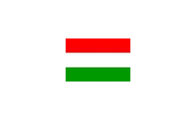 Hungarian Flag Sticker for Nameplates