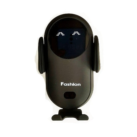 Soporte de móvil para rejilla de ventilación con cierre automático y carga inalámbrica