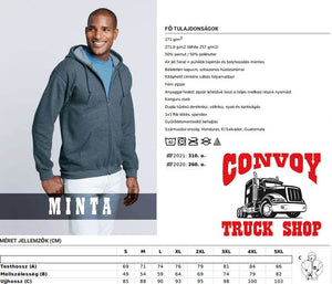 Black DAF Logo Zip-Up Hoodie