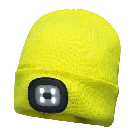 LED Beanie Hat with Rechargeable Light